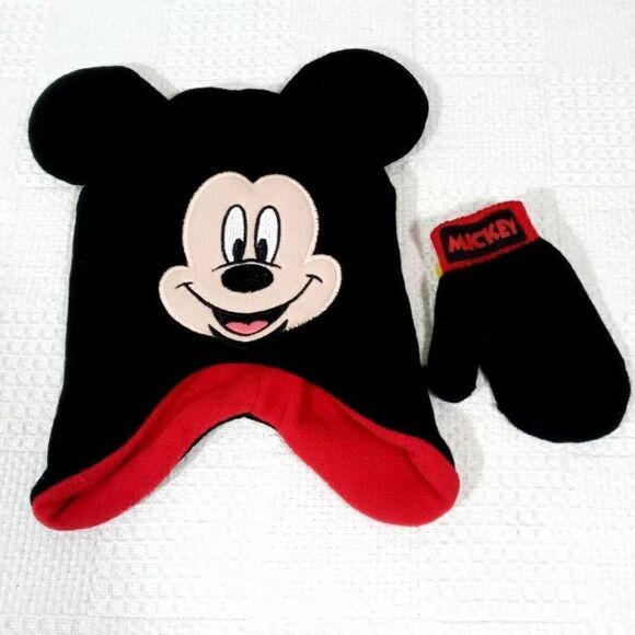 Disney Junior Mickey Toddler Hat Mitten Set -O - Picture 1 of 3